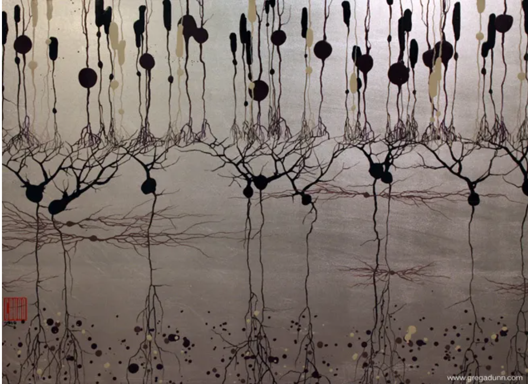 Cortical neuron artwork
